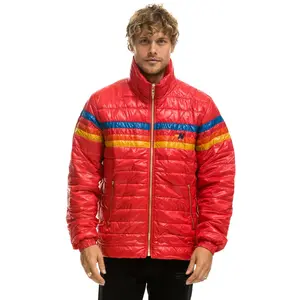 4 STRIPE TRAVELER JACKET - GLOSSY CHERRY