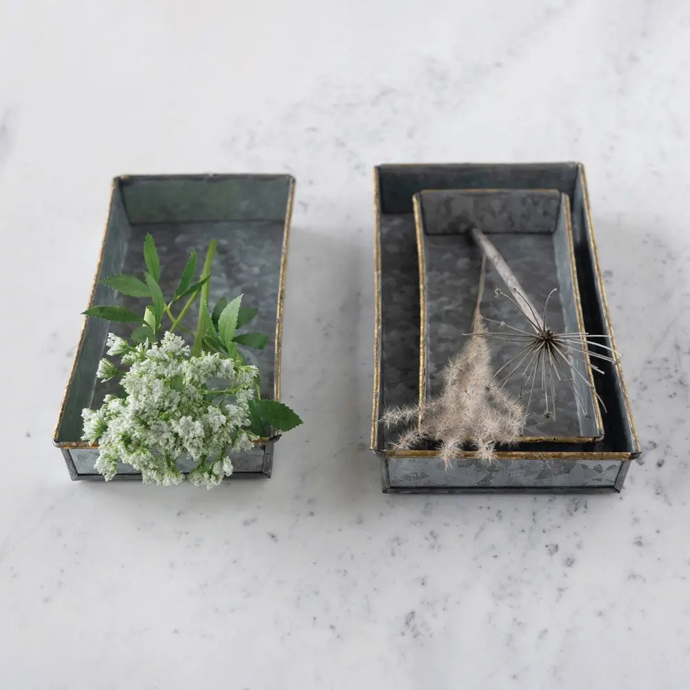 Galvanized Metal Trays