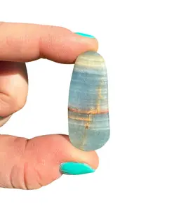 Lemurian Aquatine Calcite (Tumbled, Not Polished)