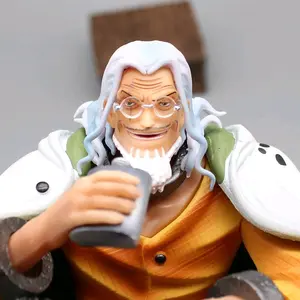 One Piece Gk Silvers Rayleigh Figure 6 inches Unique Anime Collectible Decoration Toy with Distinctive Design and Action Style Character Statue
