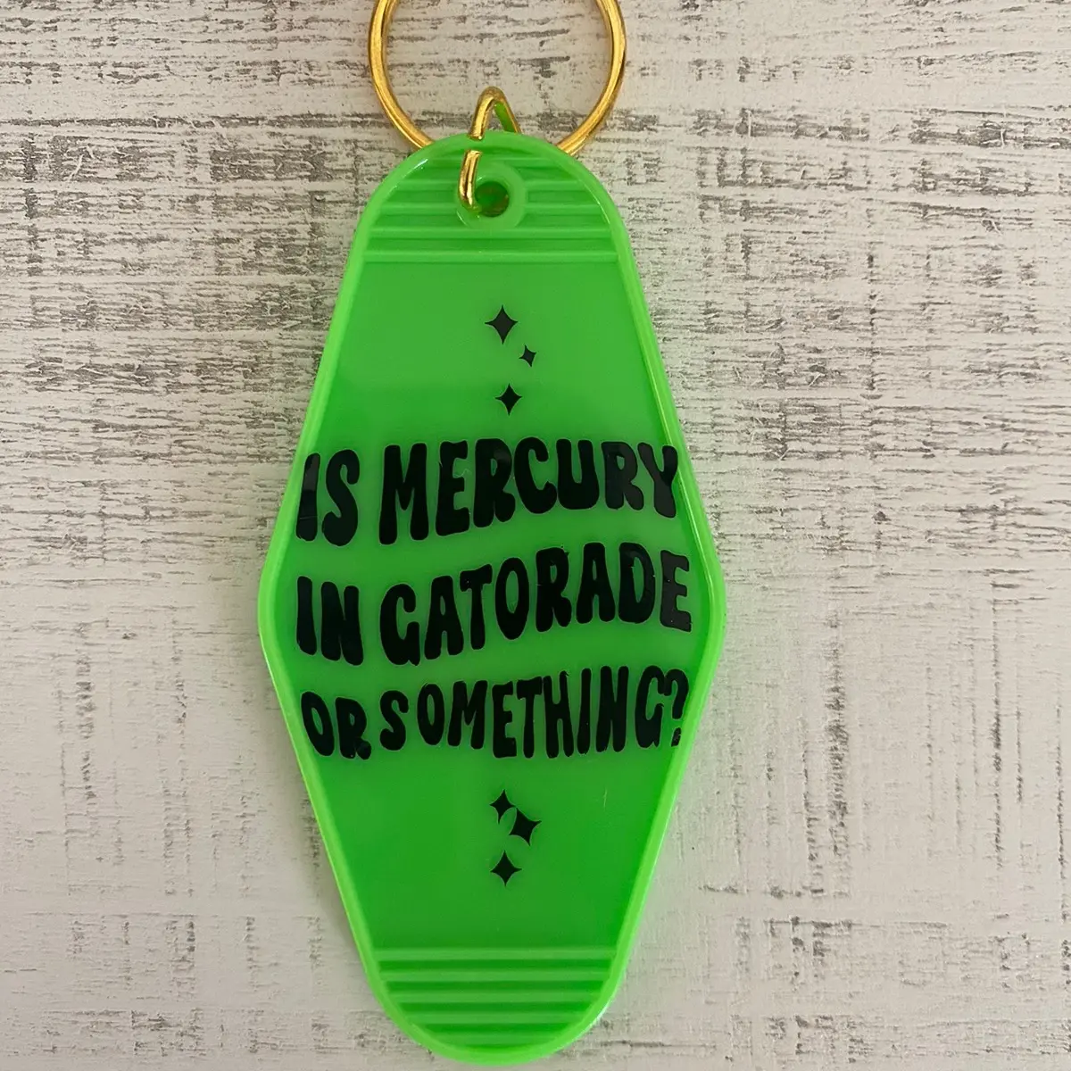 IS MERCURY IN GATORADE CAMPER KEYCHAIN
