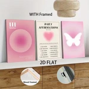 3pcs Framed  111 Angel Number Canvas Wall Art Spiritual Intuition Guidance Print Nordic Style Living Room Decor with Wooden Frame Modern Minimalist Home Decoration 2D Flat home decor