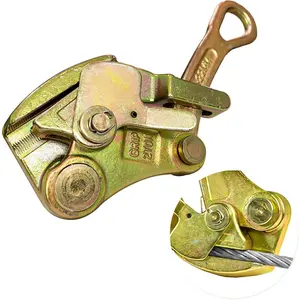 4400lb Cable Grip Steel Wire Puller 2 Ton, Cable Puller Tool for 4-22 mm Wire Rope, Multifunctional Pulling Tightening Tool with Swing Latch (2T)