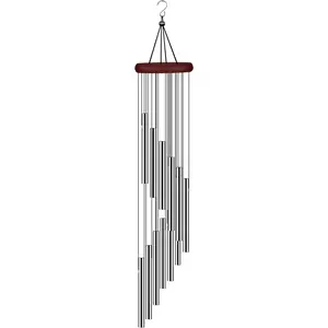 Wind Chimes for Outside, Sympathy Wind Chimes Outdoor Clearance with 12 Aluminum Alloy Tubes and Hook, Memorial Wind Chimes  Decoration for Home, Patio, Garden, Outdoor