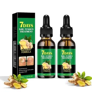 Ginger Nail Treatment Oil – Natural Nail Repair with Tea Tree Oil, Vitamin E & Herbal Extracts | Support for Onychomycosis, Paronychia, Nail Damage & Cuticle Health | Daily Nail & Manicure Care Oil Plant