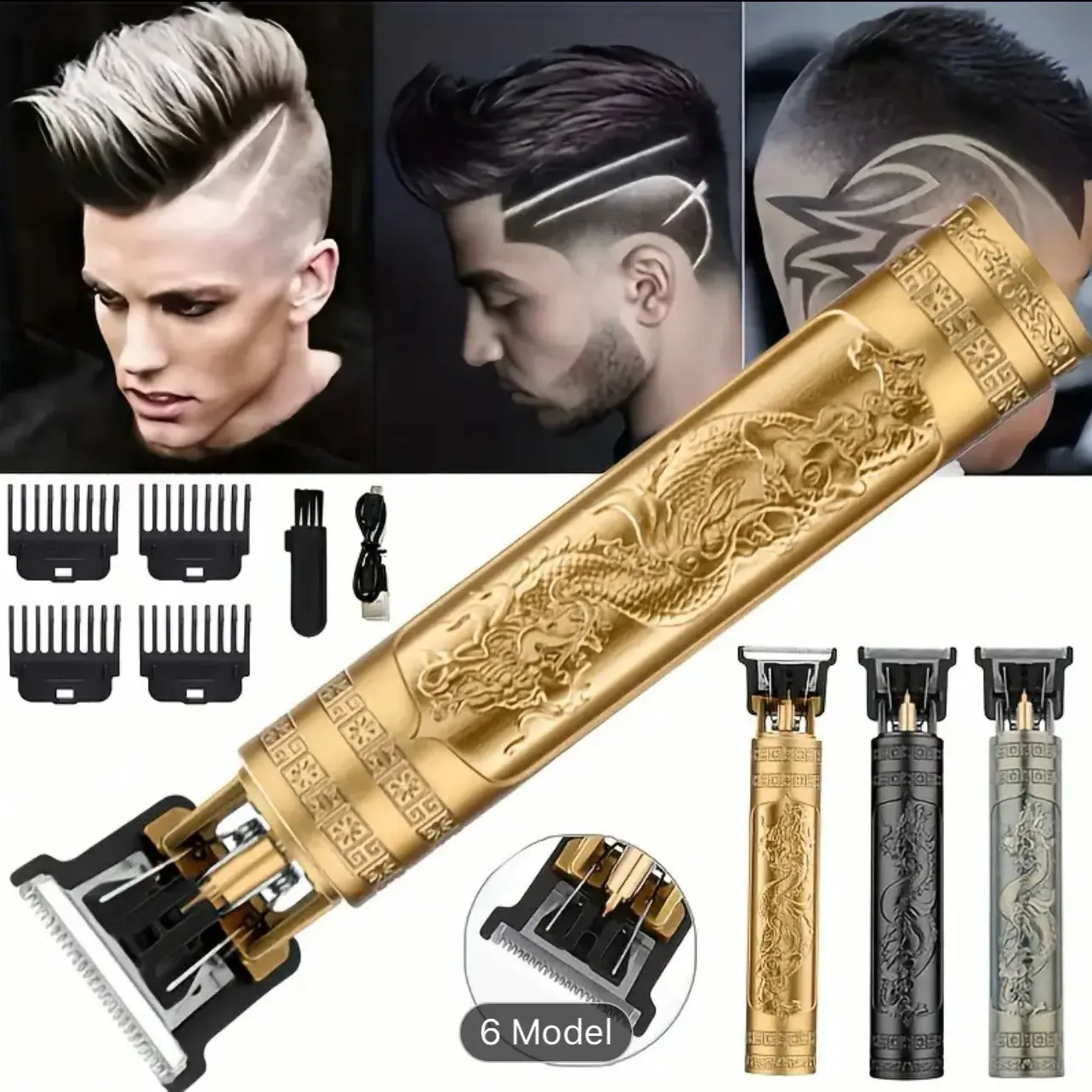 High-Performance Cordless Trimmer for Men - Precision T-Blade Hair & Beard Styler - Comfort, Hair Care