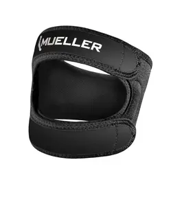 Mueller Adjustable Max Knee Strap, Unisex, One Size Fits Most, Black