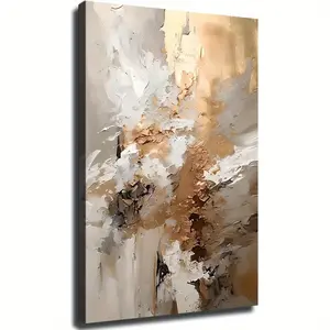 Wooden Framed Abstract Art Canvas painting, High quality Wall Art Prints Poster, Direct hanging Wall Picture, Decor for Home Gifts, Suitable for living room、bathroom、bedroom、kitchen, 1 Pcs