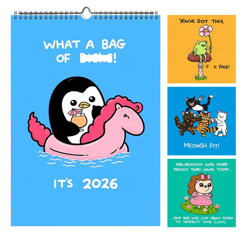 Wall Funny Calendar 2026 Cute Offensively Unapologetically Fun, Fu It ...