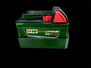 M18 Milwaukee 3/4/5/6ah Magnetic Battery Cover   CLR-MT185