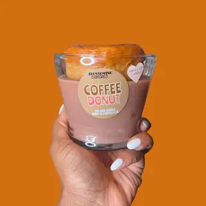 (WICK-LESS) COFFEE DONUT CANDLE