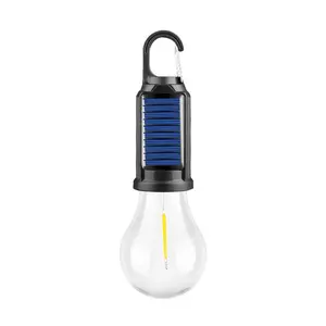 Solar Rechargeable Vintage Camping Light – Hooked Outdoor Tent Ambient Lamp, Multi-Functional Household Tungsten Lantern
