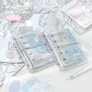 MINKYS M5 Pocket Binder Notebook Planner Yearly Daily Weekly Agenda Book Photo Book Kawaii School Stationery