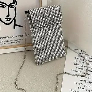 Women's Glitter Rhinestone Evening Bag Purse Sequin Wedding Handbag with Chain Strap Cell Phone Purse Wallet Lightweight Multi-Pocket Tote Bag rtic  tote  bag Large Capacity Women's Crossbody Bag tote  bags