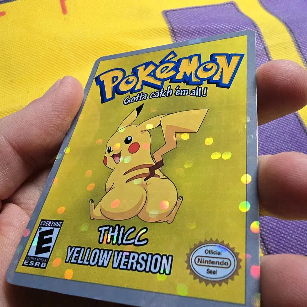 thicc pikachu pokemon card Thicc Pikachu Pokemon Card Collectible Display Proxymons