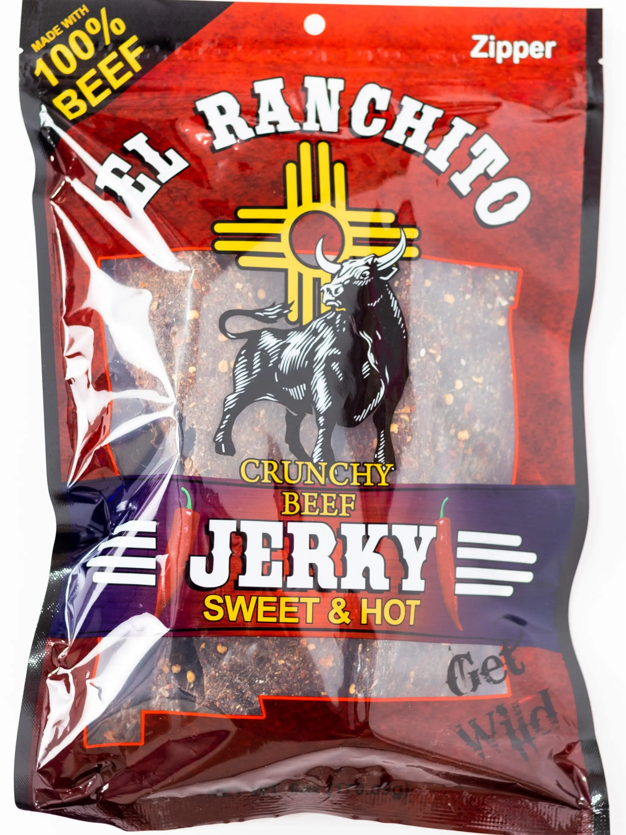Sweet & Hot -El Ranchito Crunchy Beef Jerky NET WT. 6 OZ