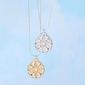 White Butterflies Expandable Necklace