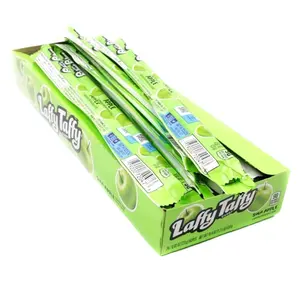 Laffy Taffy Sour Apple & Sweet Taffy Ropes Candies - US-Made, Natural Sour Flavors, Corn-Infused, Low Sodium Snack, 24-Rope Boxed Pack, 12-Month Shelf Life for Cupboard Storage