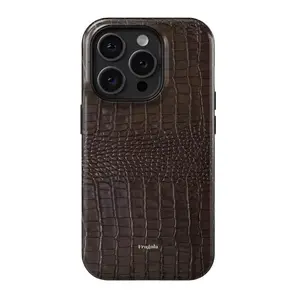 CHOCOLATE (Printed Leather) - Fragola Phone Case | iPhone Case For 17 Pro Max, 17, 16, 15, 14, 13, 12, 11 Plus Pro Pro Max, iPhone Air - Waterproof & Shockproof - Tough Case - Gifts For Relatives And Friends