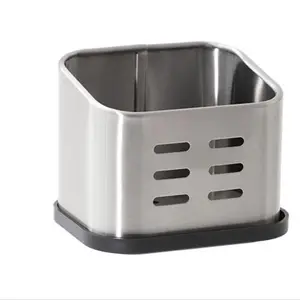 Kitchen Storage Rack, Sponge Drainer, Steel Wool Holder, Dishwashing Supplies Organizer, Multi-Functional Desktop Tray, Cloth Rack