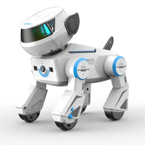Interactive Gesture Control Robot Dog with LED Light-Up Eyes ControlInteractive Gesture Control Robot Dog, AI Programmable RC Toy with LED Eyes - Singing Dancing Recording Bluetooth Playback, STEM Educational Gift for Kids Ages 12+ summervibes