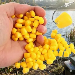 Creamy Corn Scented Fishing Soft Lures 50/100 Packs Multi-Color, High Attraction Realistic Corn Baits for Carp Grass Carp, Freshwater Saltwater Universal Long-Lasting Scent Release, Professional Fishing Gear Upgrade Kit