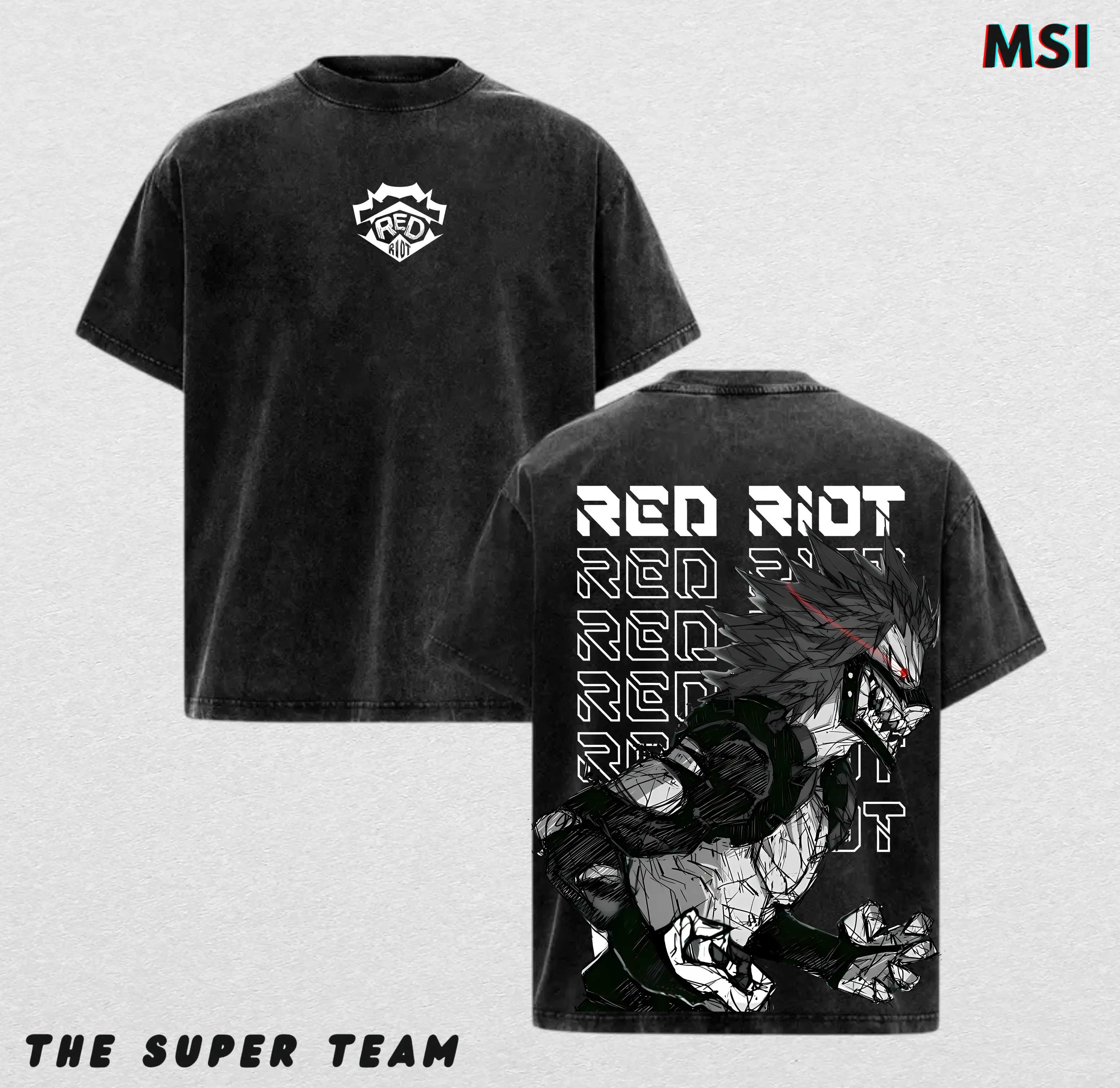 Eijiro Kirishima My Hero Academia Washed Vintage Oversized Tee – Retro Anime Graphic Streetwear Shirt, Collector Edition Drop for Fans