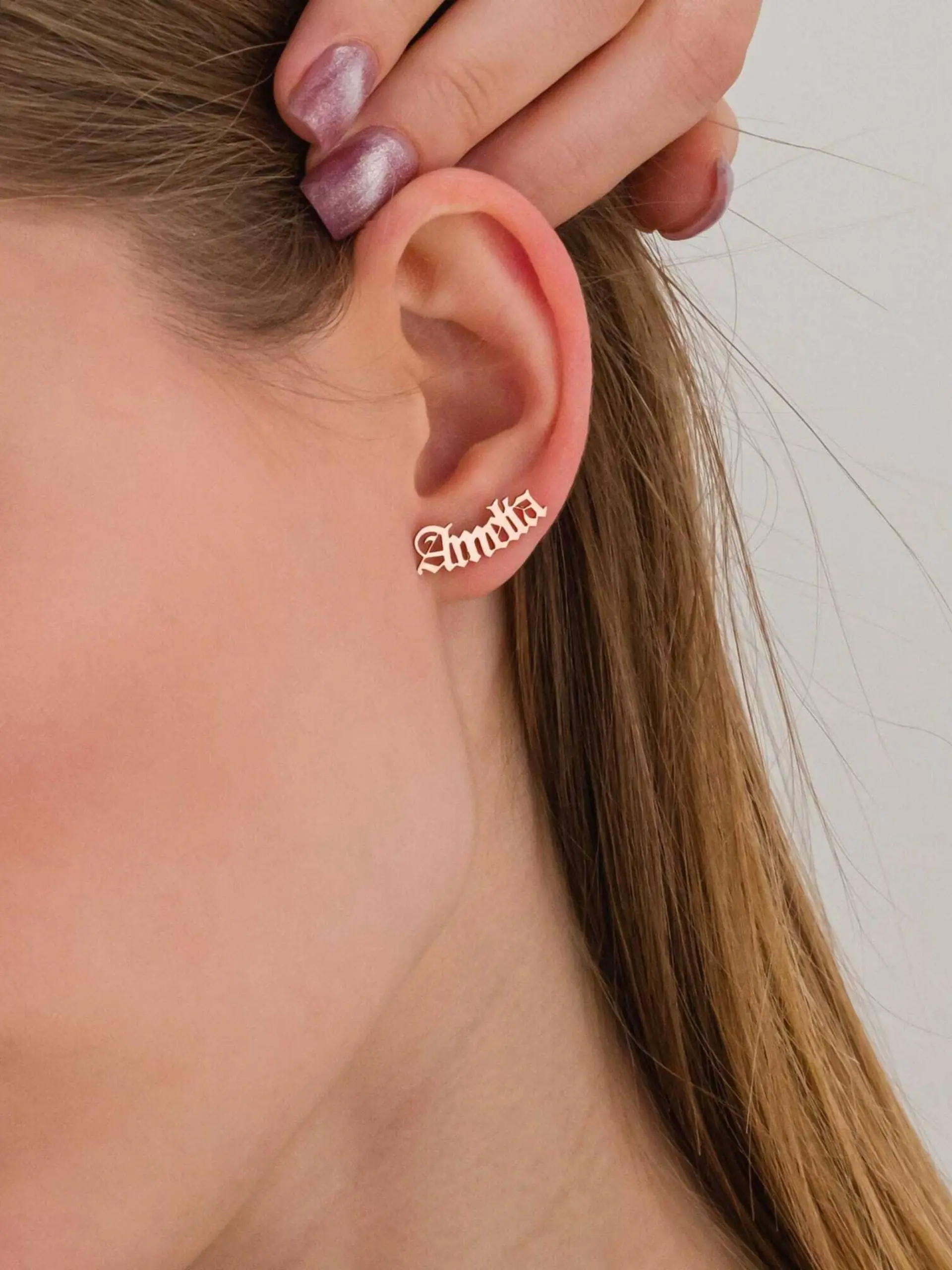 Personalized Zodiac Earrings, Vintage Letter Stainless Steel Studs, Fashionable Couple Jewelry Gift, Elegant Daily Wear Ear Rings, Stud Earrings Set, Earrings Stack