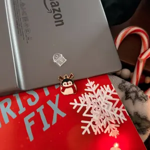 Christmas Penguin Kindle Dust Plug Charm - Perfect for Book Lovers