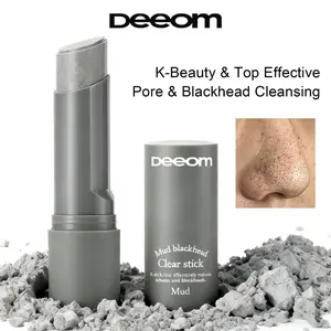 DEEOM Korean Pore & Blackhead Stick for Oily & Combination Skin Deep Pore Cleansing Gentle Exfoliation Soothing Hydration with Kaolin Clay Charcoal & Walnut Shell Powder Complex Specialized Blackhead Care