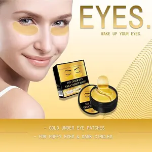 Say Bye To Dark Circles! 24K Gold Lifting Moisturizing Eye Mask 60Pcs，Lifting Tightening Eye Patches, Brightening Dull Skin Eye Beauty Supplies