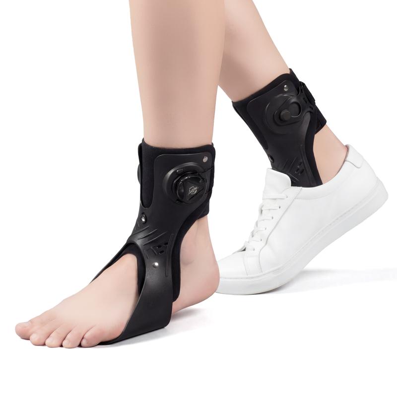 Aulexmed Orthopedic Ankle Support Shoe with X-Type Compression Bandage, Adjustable Fit for Wide Feet, Unisex