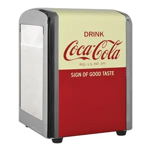 Tablecraft Coca-Cola Napkin Dispenser, Half, Red