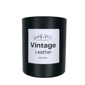 Vintage Leather Candle Made with 100% Soy Wax