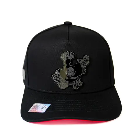 Jalisco México SnapBack Hat-Black/Red Cotton