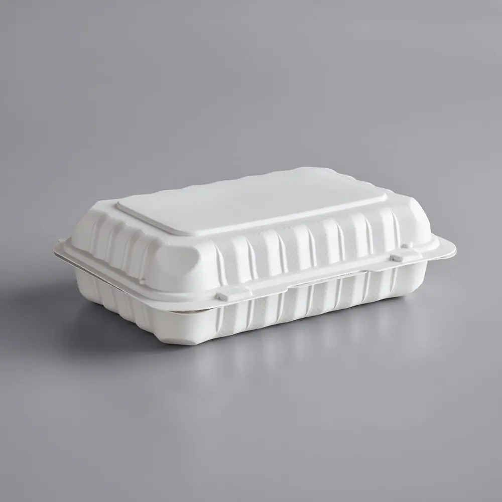 150 Pack 1-Comp Lunch Pebble Box Clamshell to go take-out Food Containers PP206 for Restaurant/Deli/Party/Home, For Hot and Cold Food