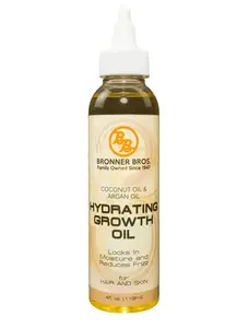 Bronner Bros Coconut & Argan Hydrating Oil - Lightweight Formula for Hair & Skin - 4 fl oz - Locks in Moisture Reduces Frizz - Family-Owned Since 1947