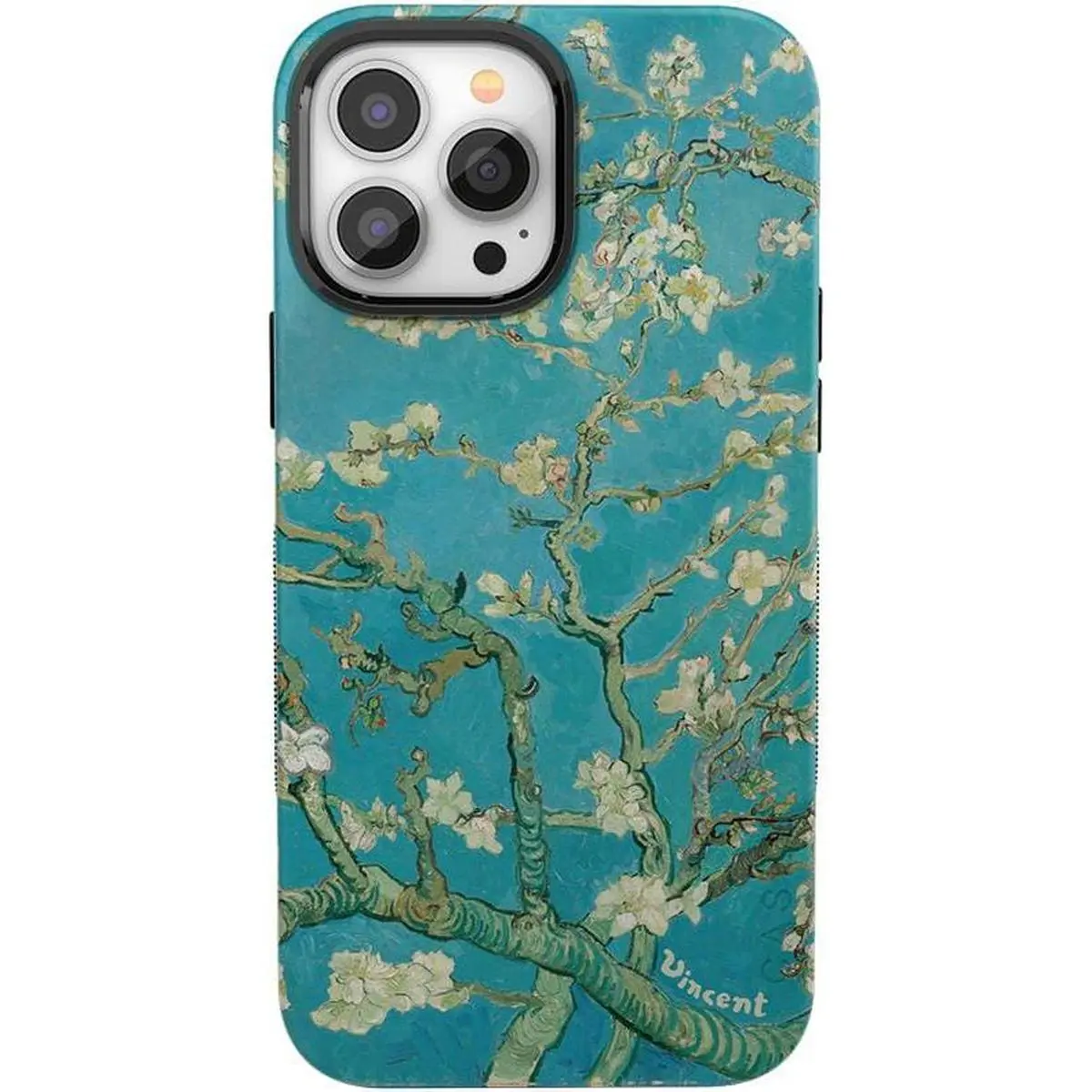 Casely iPhone 14 Pro Case | Van Gogh Museum | Almond Blossom Floral | Bold Protective Design | Compatible with MagSafe