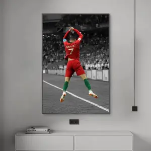 Cristiano Ronaldo Poster, Portugal Poster, Football Poster, Siuuu, Canvas Poster, Wall Art, Home Decor, No Frame