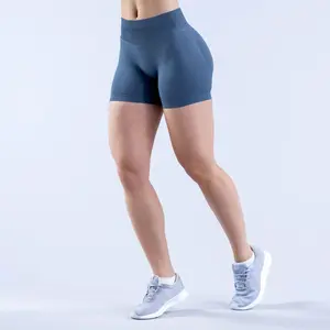 DFYNE Impact 4.5" Seamless Shorts for Women, High Stretch Fabric with Low Ribbed Band, Subtle Glute Contour, Scrunch Bum Design, Low Rise Athletic Bottoms for Gym & Fitness vision