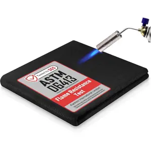 kanhiro Carbon Felt Welding Blanket Fireproof - 20" X 20" Heat Resistant Fabric 1800 ° F High Temp Insulation Blanket, Heat Shield Mat for Grill Stove Pit, Welding Pad for Plumbing Brazing