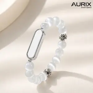 Natural Stone Smart Bracelet for Women, Elegant Wellness Tracker