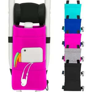 Vive Crutch Bag & Hand Grip Pads - Water-Resistant Pouch with Foam Padding - Tote for Broken Leg Crutches with Storage Pockets - Ergonomic, Orthopedic, Lightweight - Medical Crutch Accessories