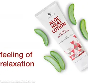 Forever Living - Forever Aloe Heat Lotion with Menthol & Eucalyptus - Skin Nourishment - Vegan-Friendly Formula - 4 fl oz. (Pack of 2) Aloevera Body Care