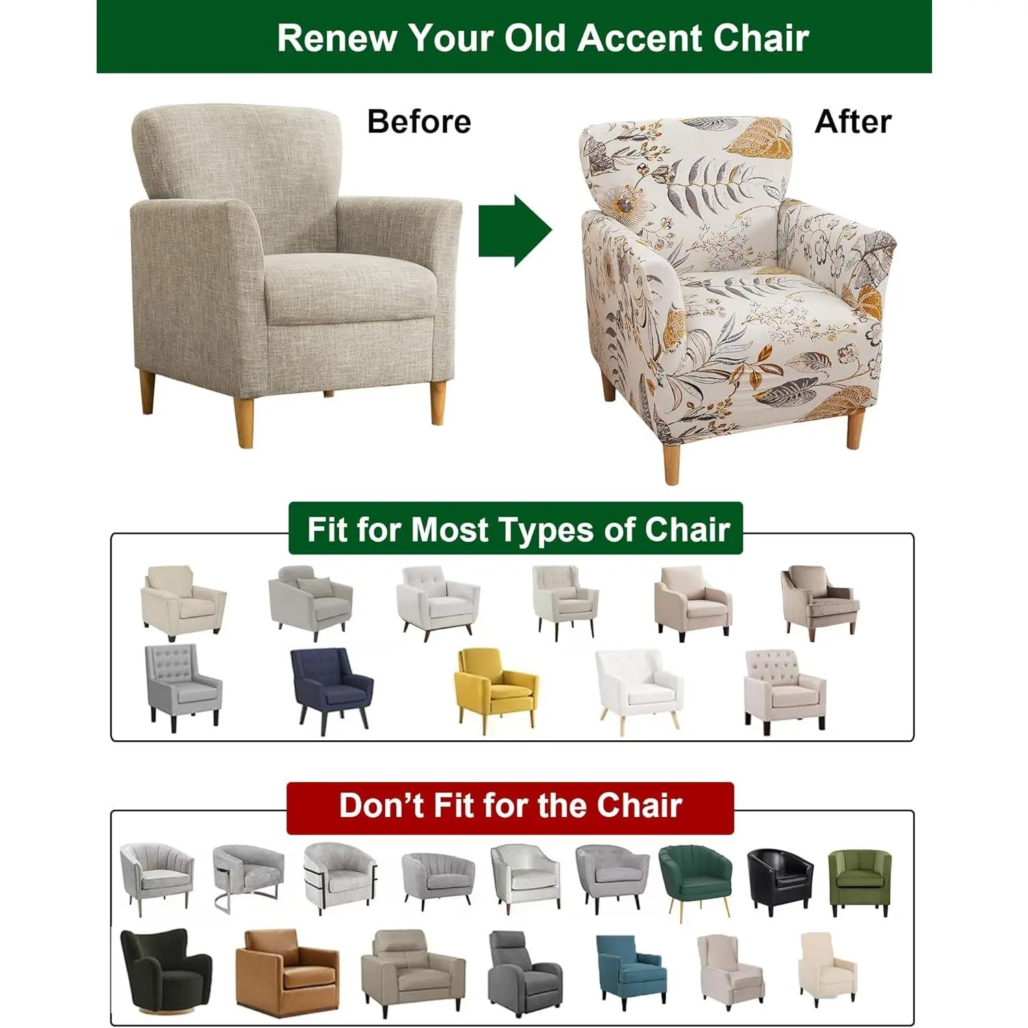 CRFATOP Stretch 1 Piece Chair Covers with Arms Printed Accent Chair Cover Armchair Flower Soft Banquet Armchair Covers Washable Chair Slipcovers for Living Room Office Reception Reading Sofa,02 CRFATOP Stretch 1 Piece Chair Covers with Arms Printed Accent Chair Cover Armchair Flower Soft Banquet Armchair Covers Washable Chair Slipcovers for Living Room Office Reception Reading Sofa,02