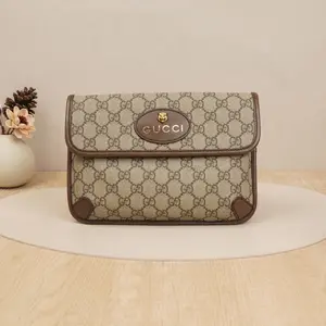 Pre-owned GUCCI Canvas Crossbody Bags Tiger Head DS200784 A124