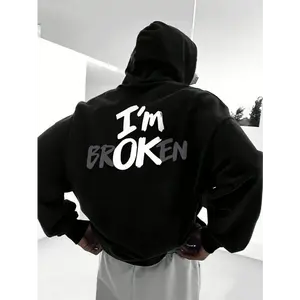 Men's Fashion Hooded Sweatshirt with Kangaroo Pocket - Stylish Pullover for All Seasons, Casual Vacation Apparel, Perfect Men's Hoodies and Sweatshirts vacation outfits streetwear