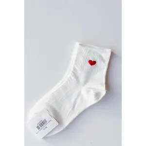 classic heart crew socks