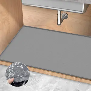 Under Sink Mat, 1pc Waterproof Silicone Mat, Kitchen Drawer Shelf and Cabinet Liner, Sink Protector for Kitchen Organizers and Storage
