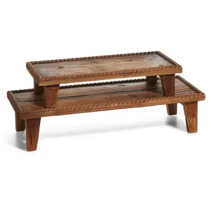 Rope Style Wood Riser - 2 sizes available